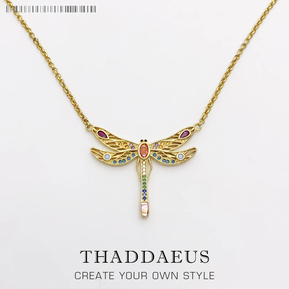 

Necklace Golden Dragonfly Summer Brand New Fine Bohemia Jewelry Europe Bijoux Gift For Women Girls