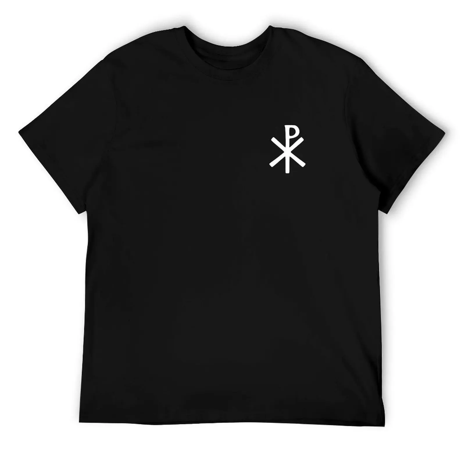 

Chi Rho - Pax Domini Symbol - White T-Shirt man t shirt luxury cotton t shirt man T-Shirt