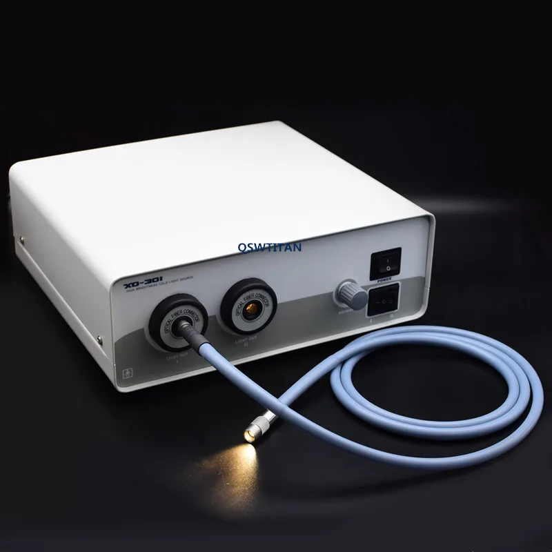 150W Dual Holes Fiber Optic Endoscopic Operation light source Endoscope Microscope Halogen Cold Light Source ENT Gynecology