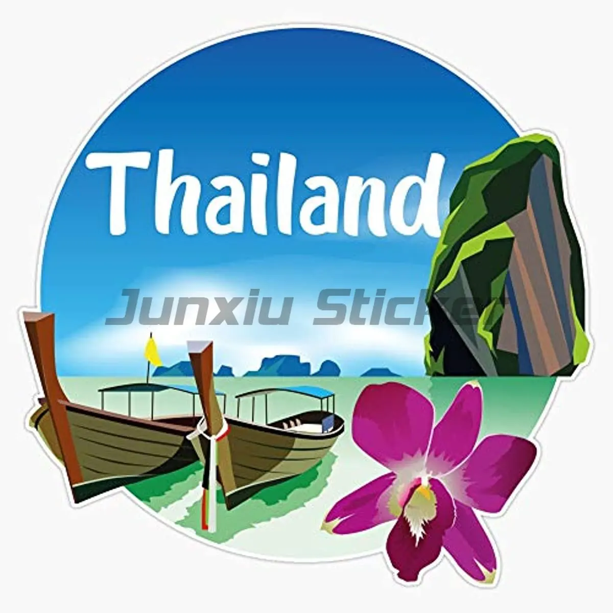 

Thailand National Flag Garuda Emblem of Thailand Red Bird Car Sticker Automobile Decals Car-styling Decal
