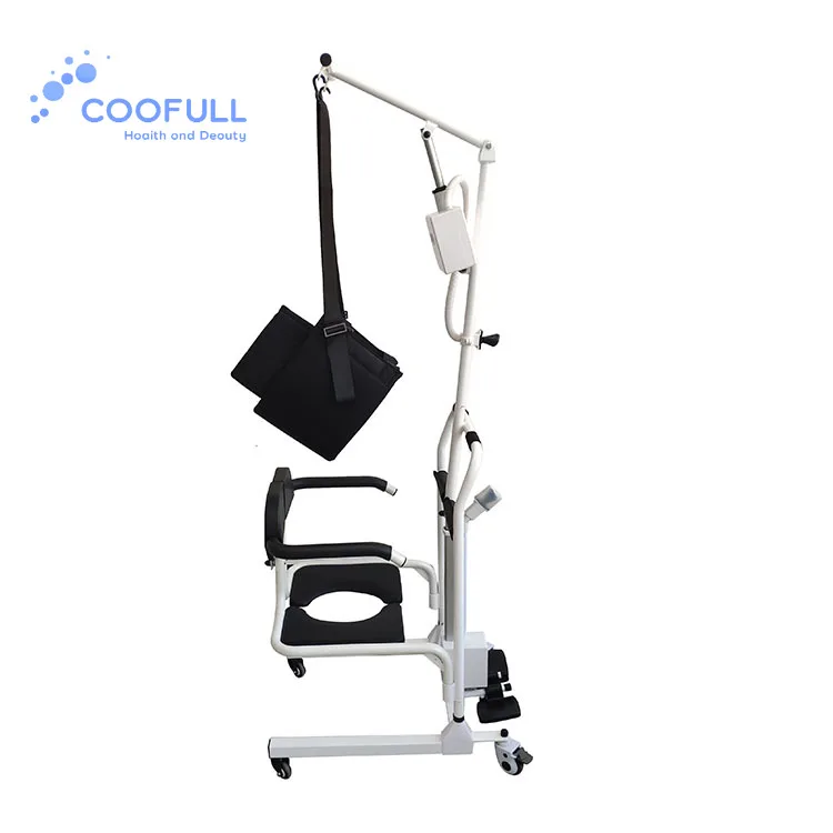 Coolfull Senyang Electric Lift Transfer Commode Chair with Wheels