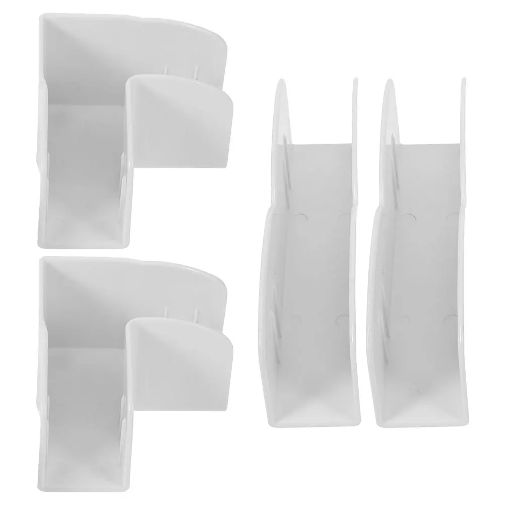 Stabilizzatore base per box in plastica da 4 pezzi Supporto per pavimento antiscivolo Uso domestico Accessori per supporto fissatore di ricambio Fermo per recinzione