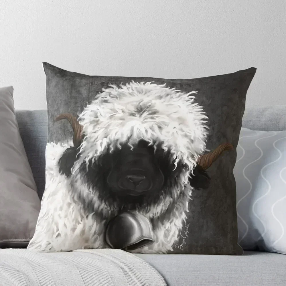 Belle. The Valais Blacknose Sheep Throw Pillow Christmas Pillow Covers Cusions Cover pillow