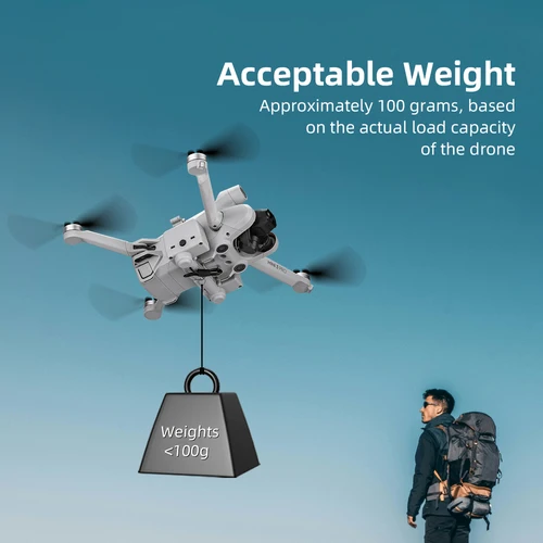 Imagen 2 del producto BRDRC 500M sistema Airdrop para DJI Mini 3/3 Pro Drone cebo de pesca regalo de boda entrega lanzador accesorios ligeros carga 100g