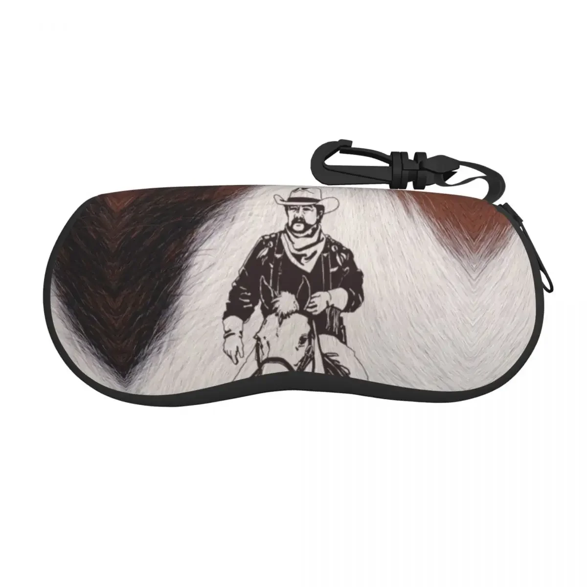 Custom Print Cowboy Horse Cowhide Cow Glasses Case Fashion Shell Eyeglasses Case Sunglasses Box