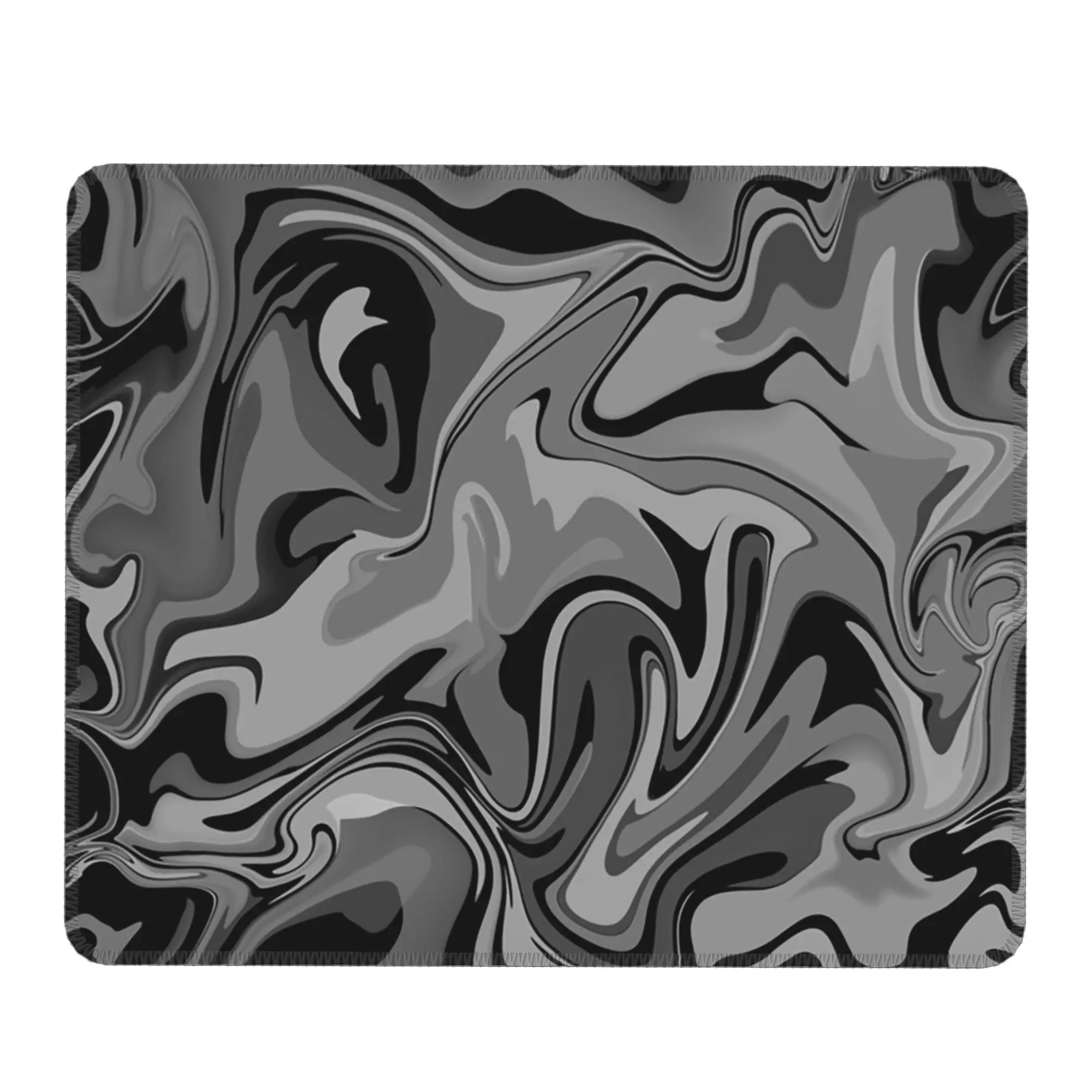 Abstract Black Grey And White Liquid Swirl Mouse Pad Computer Keyboard Mouse Mat Gaming PC Laptop Desk Mat Office Table Mats