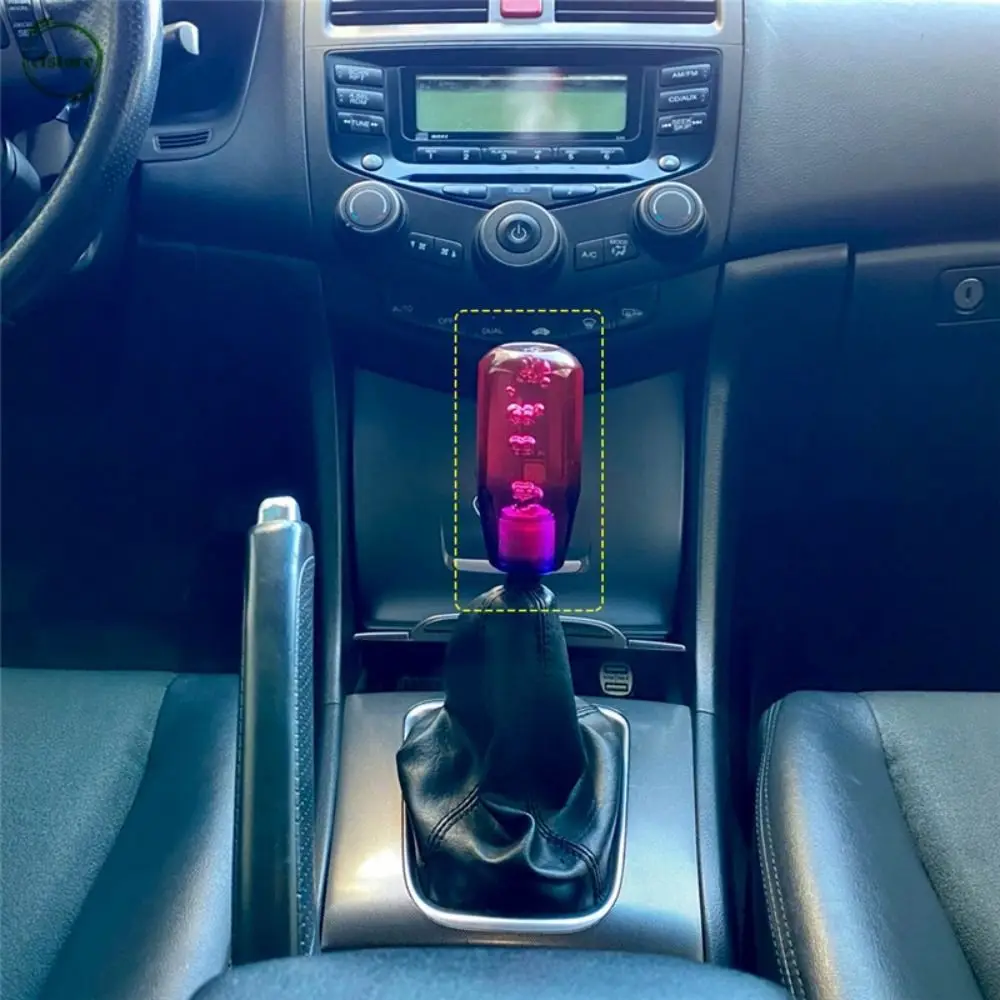 Transparent Bubble Gear Shift Knob Bubble Design Crystal Style Manual Shift Knob Gear Shifter Head 10CM Universal Shifter