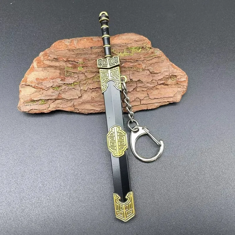 New mini China ancient sword model ornaments decorative 12cm historical weapon modeling home crafts keychain decoration