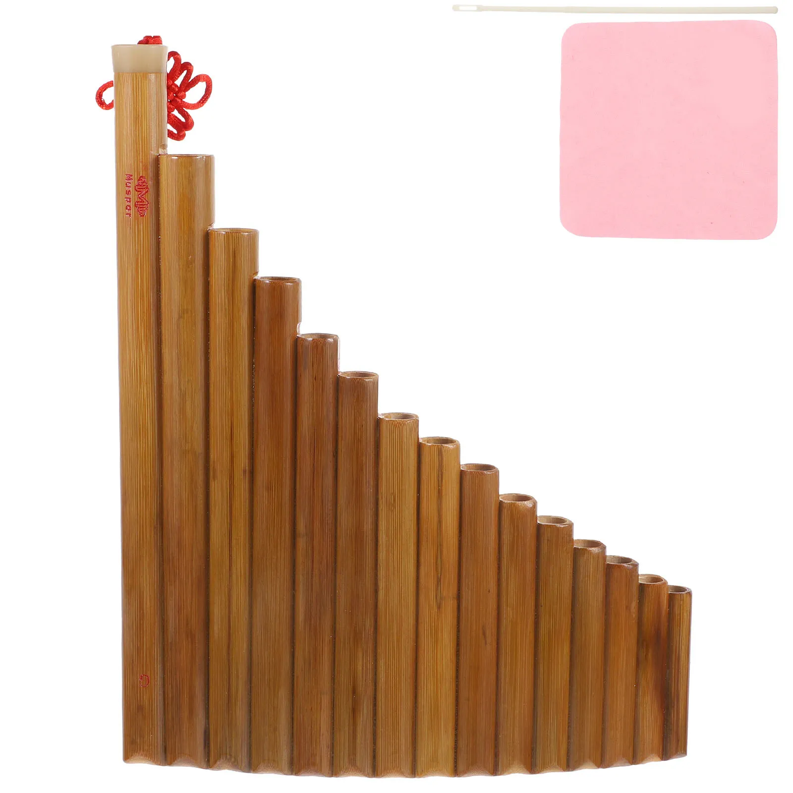 

1Pcs Bamboo Pan Flute 15 Hole Professional Vertical Wind Instrument for Beginners Students Music Lovers Educational School