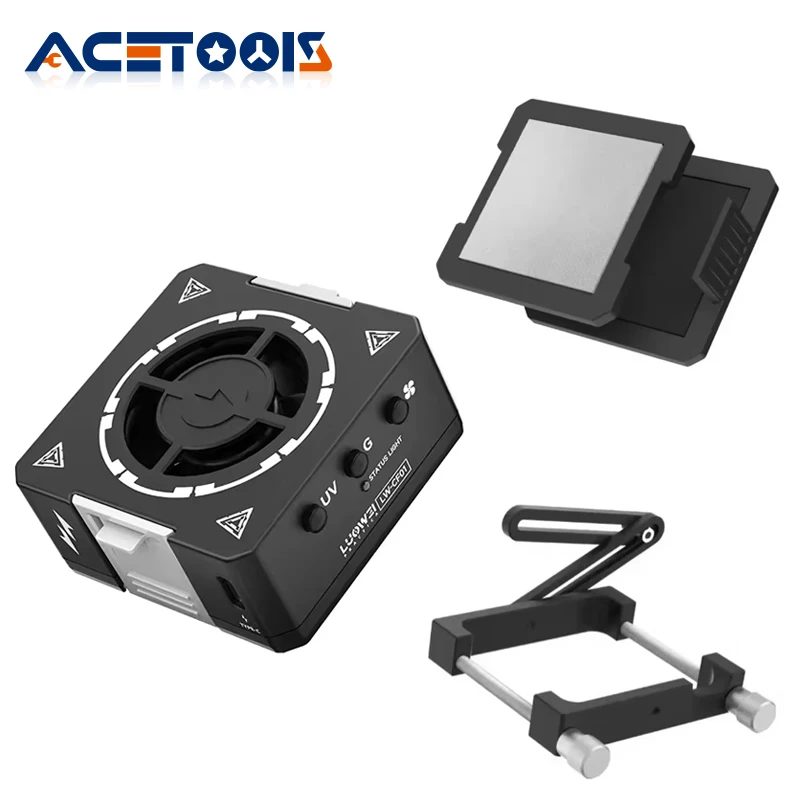 

Luowei LW-CF01 Охладитель микроскопа 3-в-1/Вентилятор дымоудаления/УФ-лампа для отверждения с бусинами пылезащитной лампы для ремонта печатных плат материнской платы