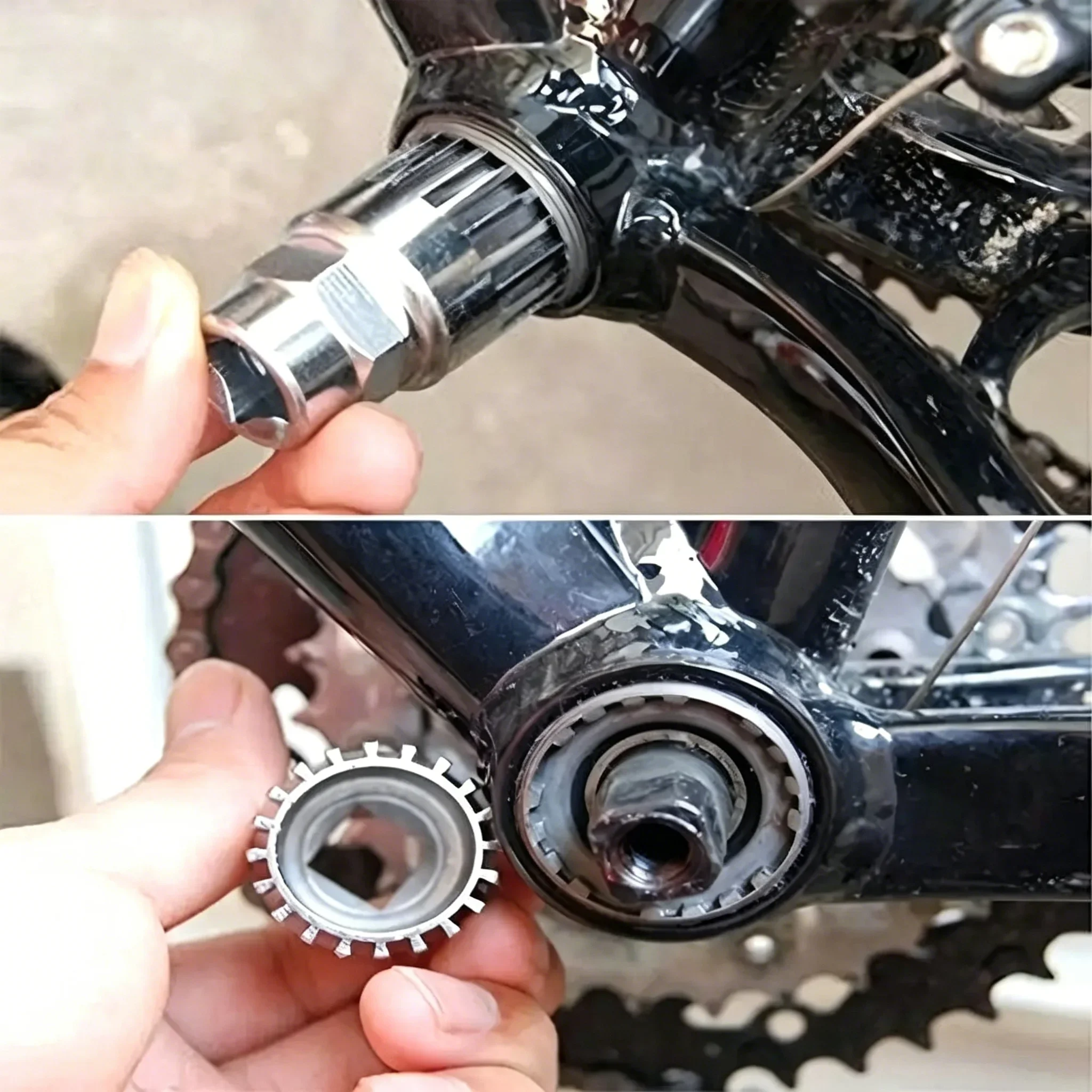Bicycle Bottom Bracket Remover BB Puller 20 Teeth Wrench Box Sockets MTB Bike Spanner Repair Service Tools Cycling Flywheel Tool