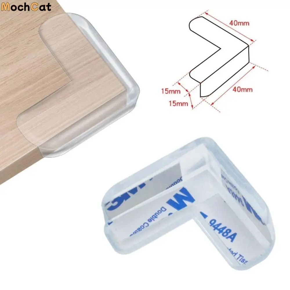 Soft Silicone Table Corner Protector Transparent Anti Collision Edge Protection Cover Safety Non-toxic Edge Guards Baby