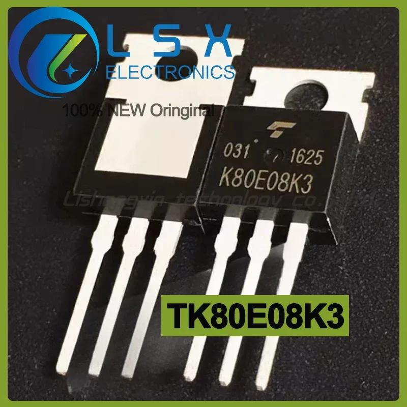 

10pcs K80E08K3 TK80E08K3 TO-220 80A 75V New and Original