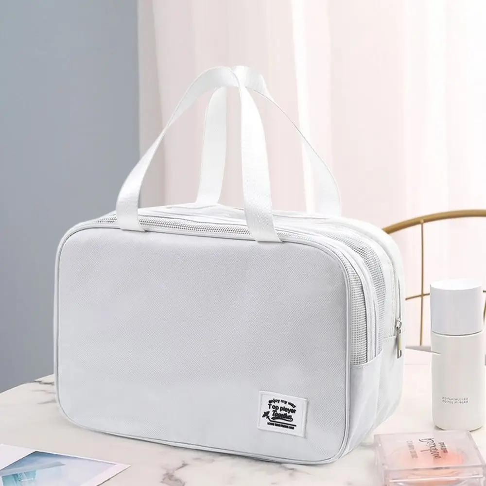 Handle Travel Wet Dry Toiletry Bag Beautician Women Men Bathing Storage Bag Cosmetic Washbag Toilettas Makeup Organizer