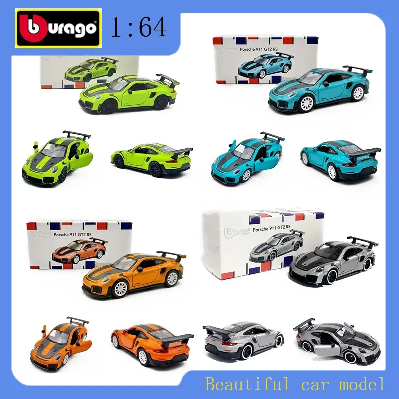 

Bburago 1:64 911 Premium vehículo fundido a presión modelo coche miniaturas a escala verdadera regalo para niños