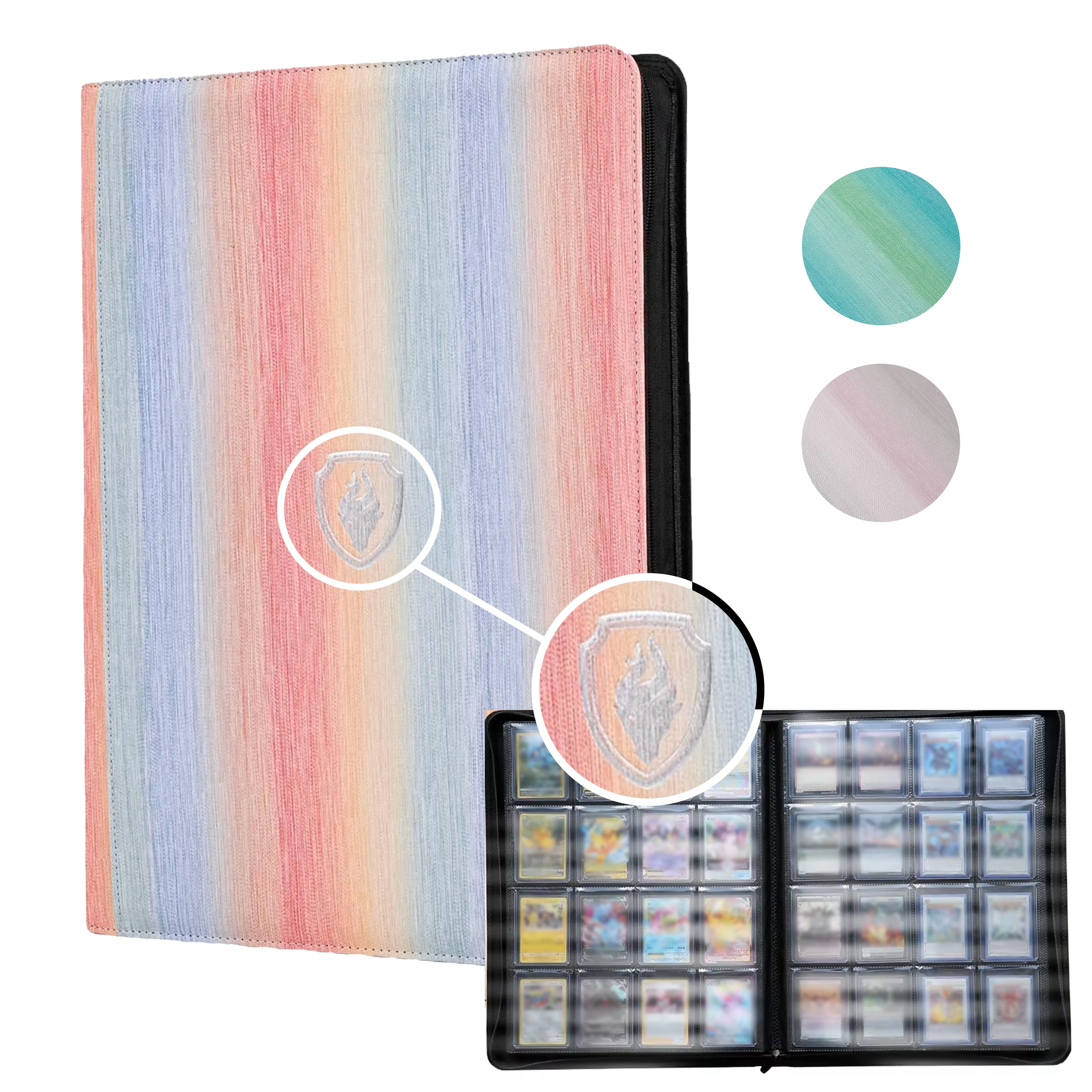 16-pocket-card-binder-1024-cards-–-gradient-color-design-storage-binder-for-trading-cards-sports-cards-collector's-choice