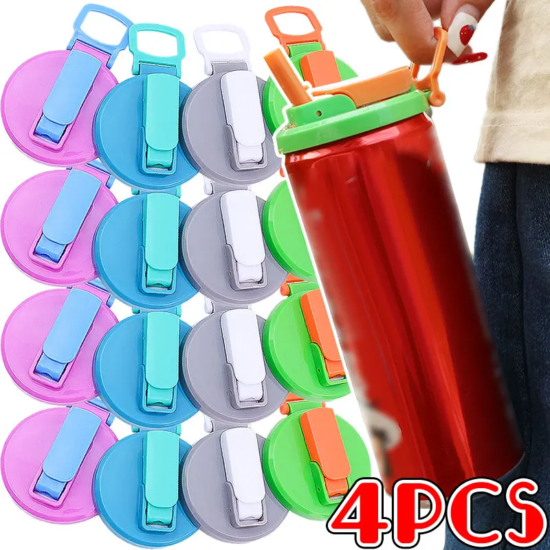 Non Toxic Can Lid Straw Food Grade Safe Leakproof Sealed Locked Carbonation Portable Picnics Travel Reusable Soda Cola Can Cover