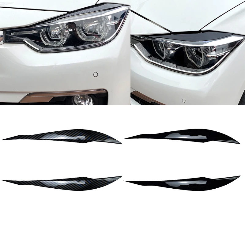 

Авто фары, лампы, брови, наклейки на отделку для BMW 3 серии F30 F31 318i 320i 2012-2018, крышки автомобильных век, новый карбон ABS