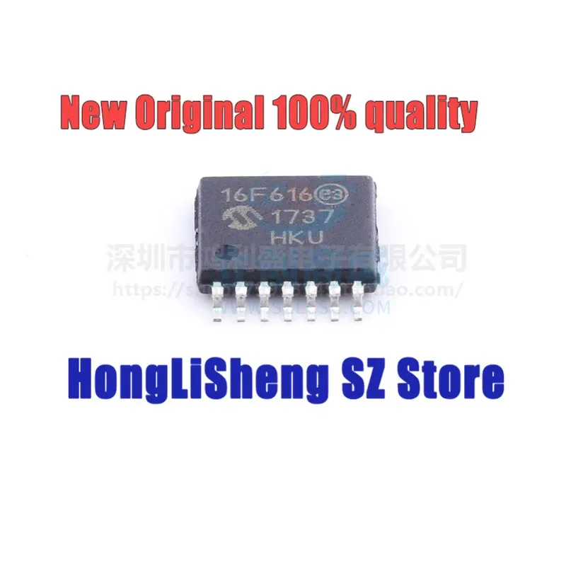 5pcs/lot PIC16F616-I/ST PIC16F616 16F616 TSSOP-14 Chipset 100% New&Original In Stock