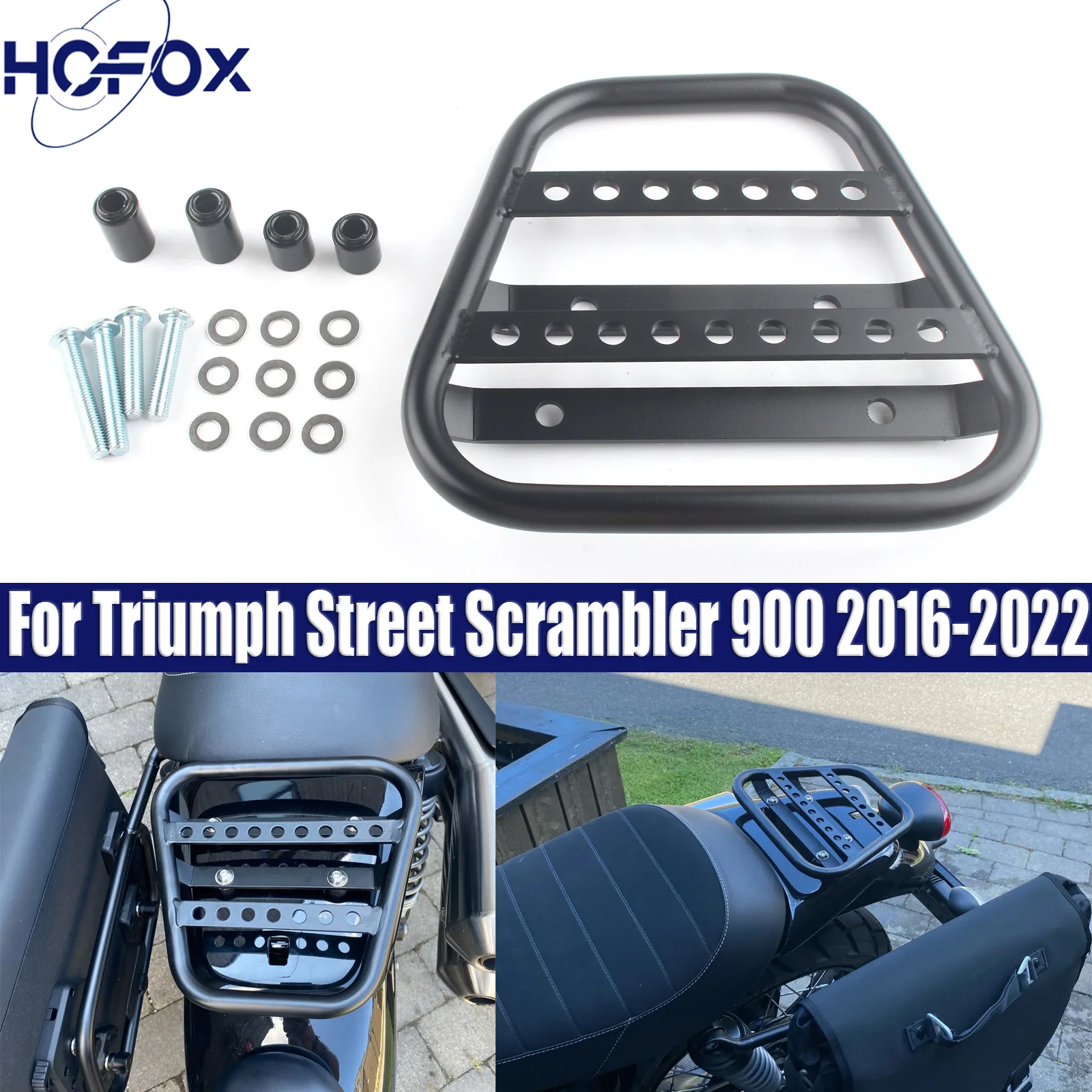 

Luggage Rack Rear Tail Rack Top Box Case Suitcase Carrier Board for TRIUMPH Street Scrambler 900 2016-2022