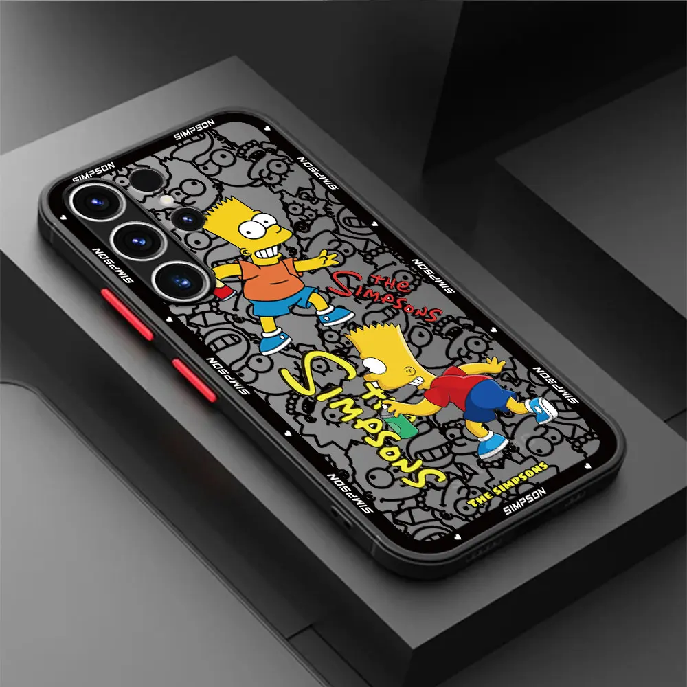 Comic Disney Simpsons Case for Samsung Galaxy S9 S10 Lite S24 Ultra S22 Plus S21 S23 Ultra S20 FE S20 TPU Funda Luxury Cover 