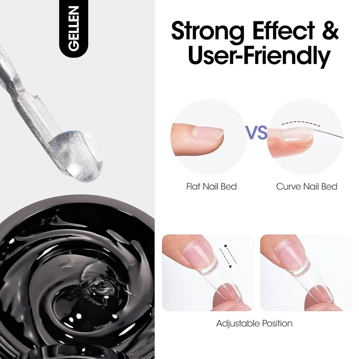 GELLEN الصلبة هلام مسمار مزيل طلاء الأظافر مجموعات 60 مللي للضغط على أظافر صناعية نصائح الفن سحر شحن مجاني امرأة لتقوم بها بنفسك الهدايا #5