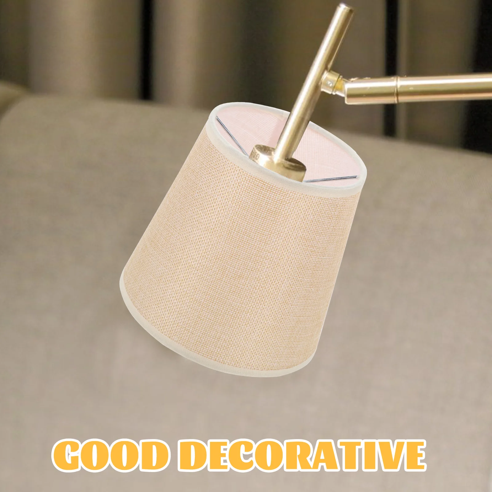 Fabric Lampshade Office Decor Table Shades for Chandelier Modern Metal Desk Cloth