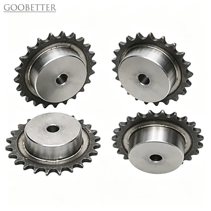 05B Bossed Sprocket 2.5 Pitch Chain Sprocket Teeth 9-28T Boss OD 13-40mm 45# Steel Induction Hardened Teeth Pitch 8mm