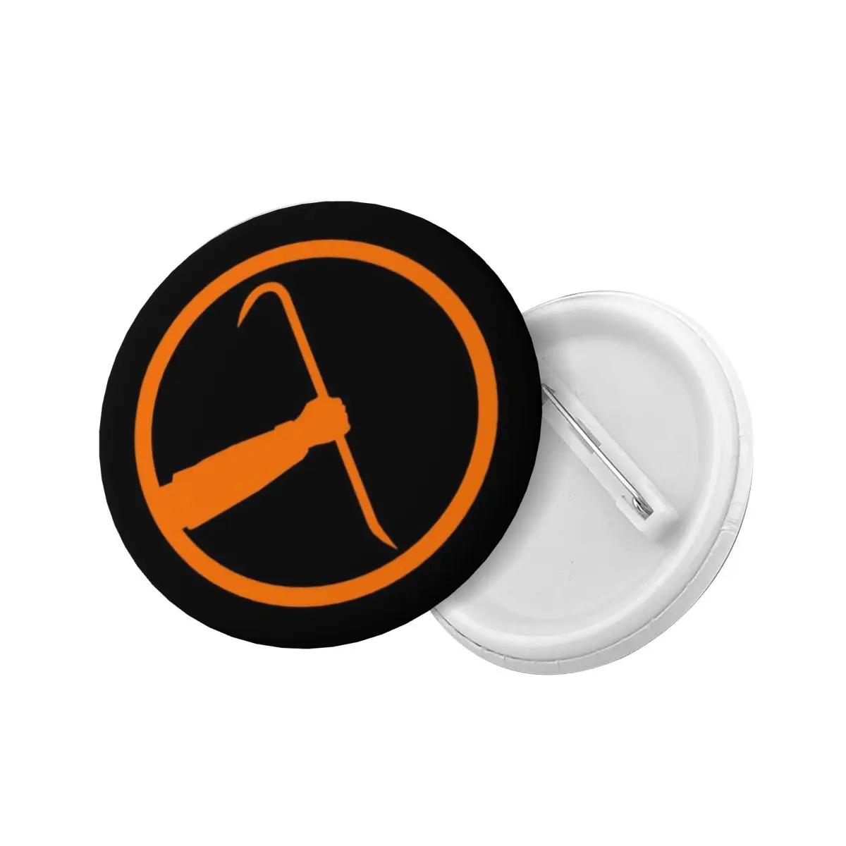 Half Life Fanmade Logo Round Button Pin for Jeans Customizable Action Video Game Pinback Badges Brooches