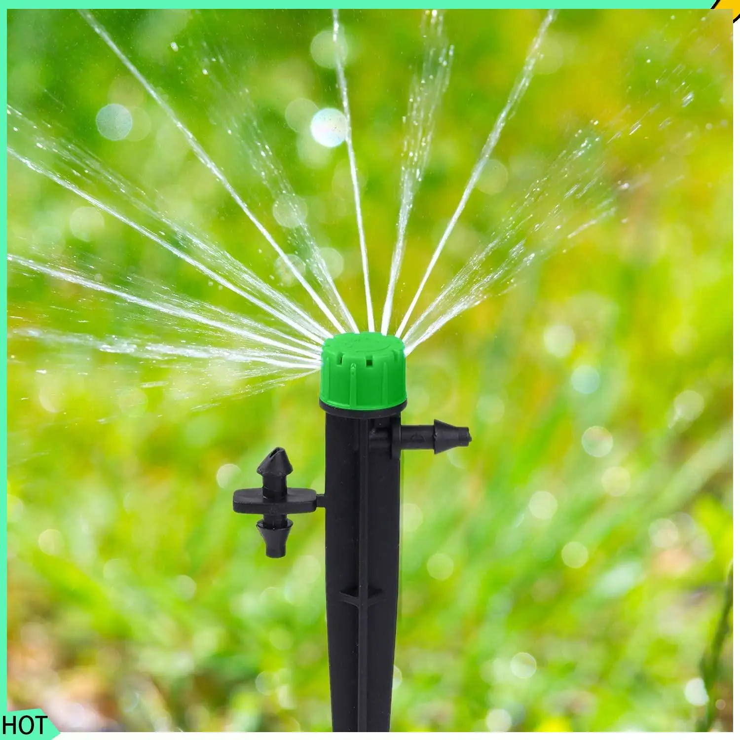 

AWAH 60 Pieces 360 Degree Adjustable Irrigation Drippers With Barbed Connector For 4/7 MM Tube, Water Flow Irrigation System