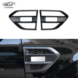 2Pcs Carbon Fiber Color Front Fender Side Marker Exterior Decorative For Ford RANGER EVEREST 2015 2016 2017 2018 2019 2020