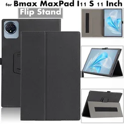for Bmax MaxPad I11 S 11 Inch Android 14 High Quality Skin Feel Leather PU Multiple Angles Stent Flip Tablet Protection Case