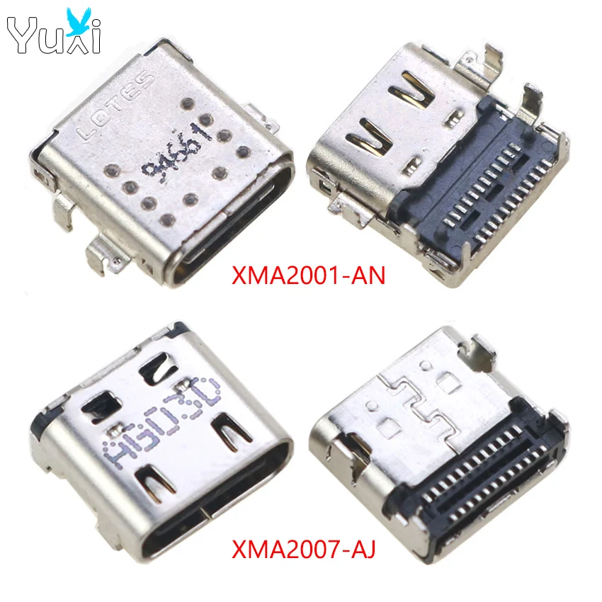 YuXi 1pc Type C USB Charging Connector Socket For Redmi Renmibook 2 XMA2001-AN XMA-2007-AJ Laptop 24pin DC Power Jack Interface