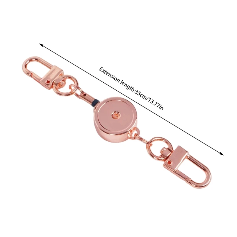 Zinc Alloy Double Buckle Keychain Mini Box Bag Pendant Easy-to-pull Quick Release For Keys Travel Accessories E0BF