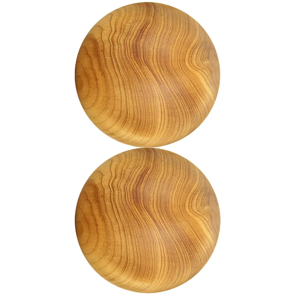 

2pcs Wooden Smooth Wood Hand Training Balls Massage Balls Handheld Palm Massager Hand Exercise Rolling Fitness Tools