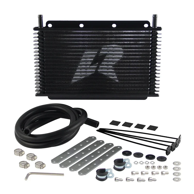 Aluminum 19 Row Transmission Oil Cooler Kit  Engine 11