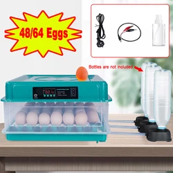 30 Eggs Incubator with Egg Candler, Automatic Turning,Days Display, Bring water bottle for Hatching Chicken Duck Quail Bird Eggs