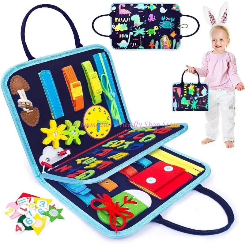 เด็กวัยหัดเดิน 85AE แต่งตัวทักษะการใช้ชีวิตพื้นฐานของเล่นการฝึกอบรมอุปกรณ์การแต่งกายที่มีสีสันของเล่น