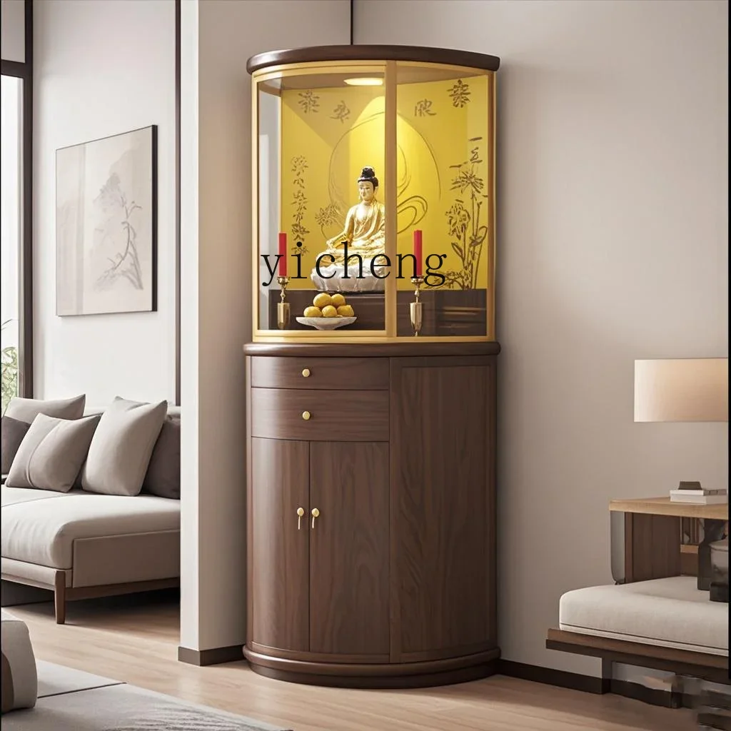 GZ-26  new Chinese light luxury Buddhist niche vertical cabinet modern Buddhist niche God of Wealth Guanyin Buddhist cabinet