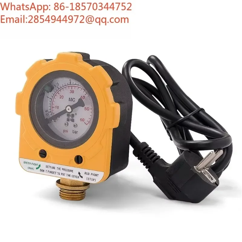 Automatic Water Pump Pressure Controller 4 Bar Photoelectric Switch Digital Pressure Gauge for Home Garden Irrigation System
