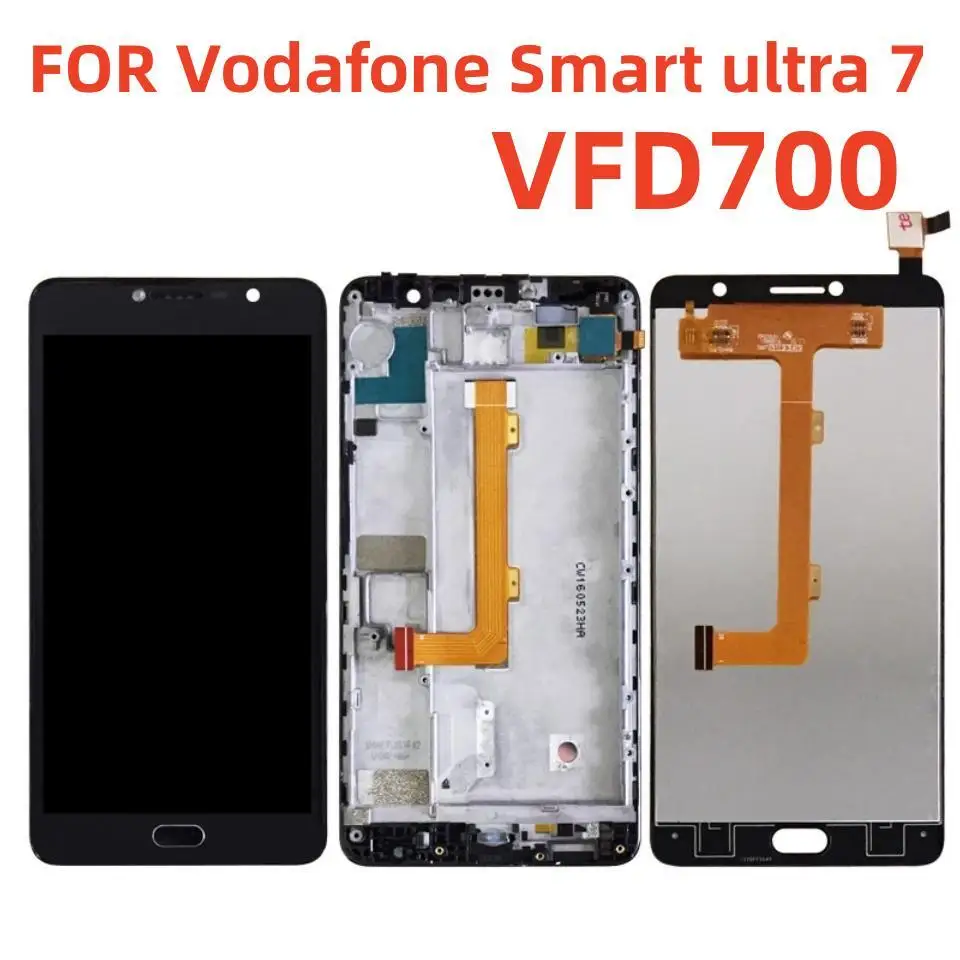 5.5''For Vodafone Smart ultra 7 VFD700 LCD Display+Touch Screen Digitizer Assembly With Frame for Vodafone ultra7 vfd700 LCD