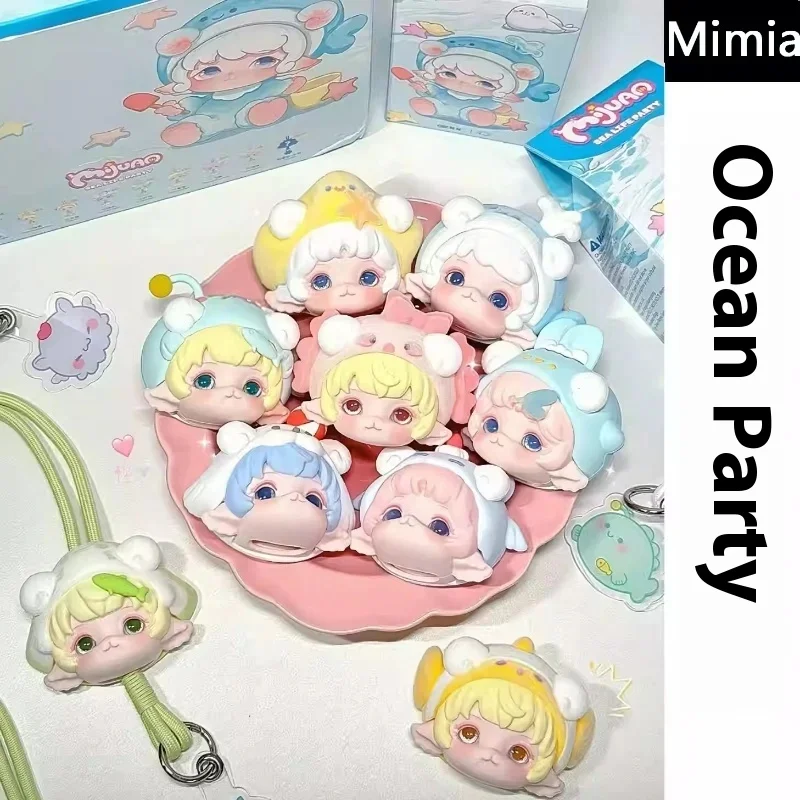 Genuine Mimia Rice Roll'S Ocean Party Rope Series Blind Box Trendy Play Accessories Cute Doll Surprise Friends With Toys Gifts