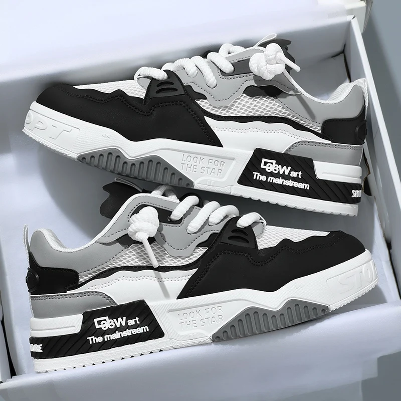 Breathable men's shoes, casual skate shoes, sports shoes, daily fitness training, outdoor hiking, street walking. Unisex, suitab image 3