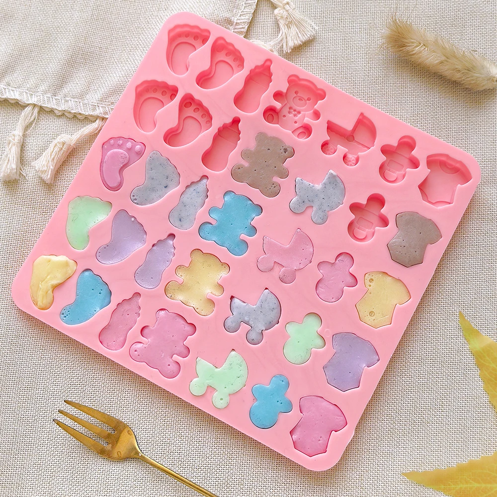 1pc 35 Cavity Foot Baby Bottle - Bear Canister ulasan dan harga