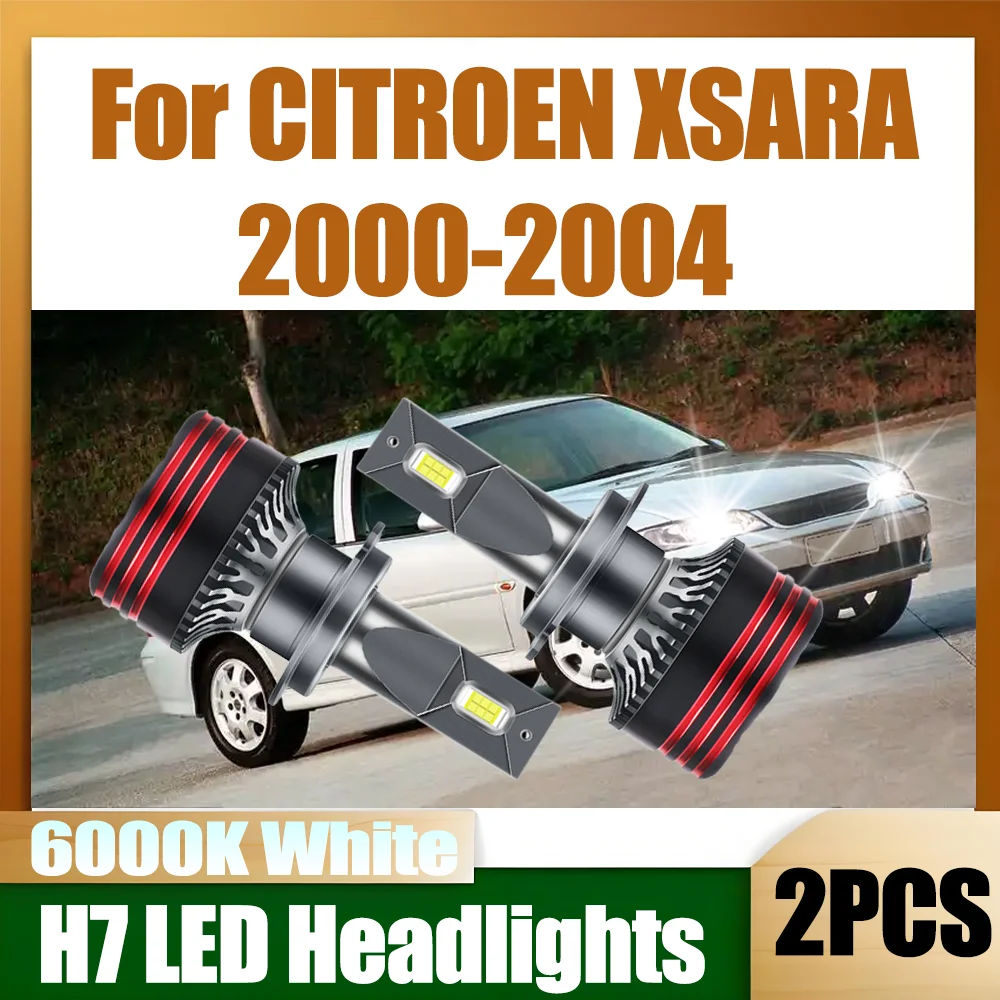 

2 шт. 150 Вт авто фары 30000LM H7 светодиодные автомобильные фары 6000K белые Plug and Play 12 В для CITROEN XSARA 2000 2001 2002 2003 2004