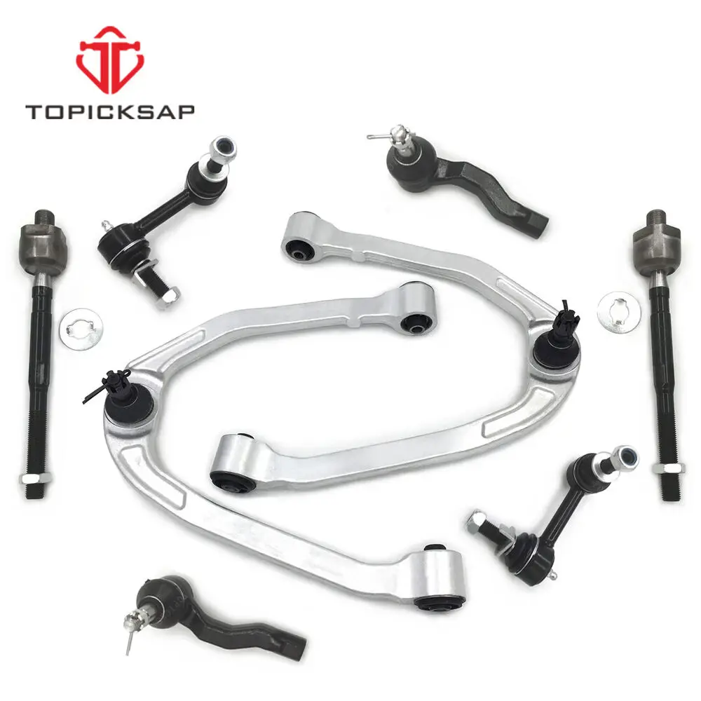 

TOPICKSAP 8pcs Front Upper Control Arms Sway Bars Kits for INFINITI G35 Nissan 350Z RWD 2003 2004 2005 2006 2007 2008 2009