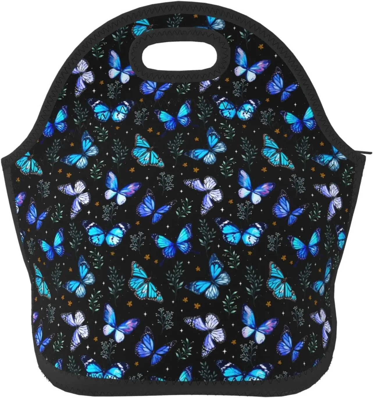 butterflies lunch bag women Portable Insulated lunch box for men girls boys Neoprene Cooler Tote Lunch Bags