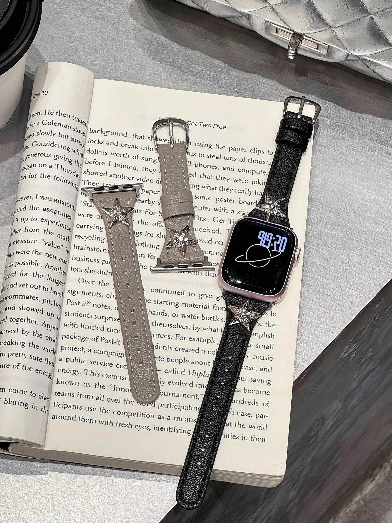 ممتاز ستار حلقة جلدية ل سوار ساعة يد آبل النساء 10/9/8/7/6/5/4/3/2/1 SE 38 مللي متر 40 مللي متر 41 مللي متر 42 مللي متر 44 مللي متر 45 مللي متر 46 مللي متر 49 مللي متر حزام