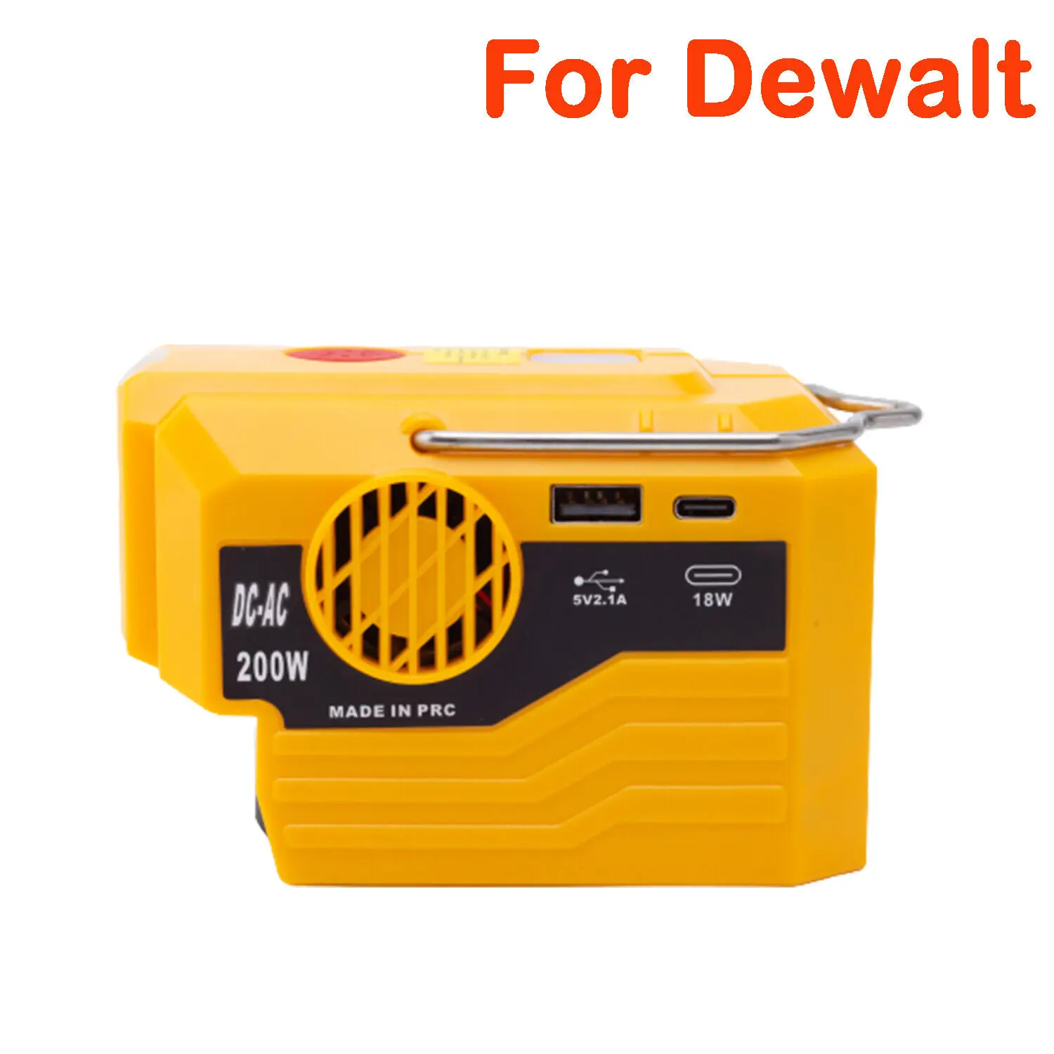 AC 220V Inverter Generator Power inverter LED Outdoor Camping Adapter Power Supply Tool For Makita DeWalt 18V Li-ion  Battery