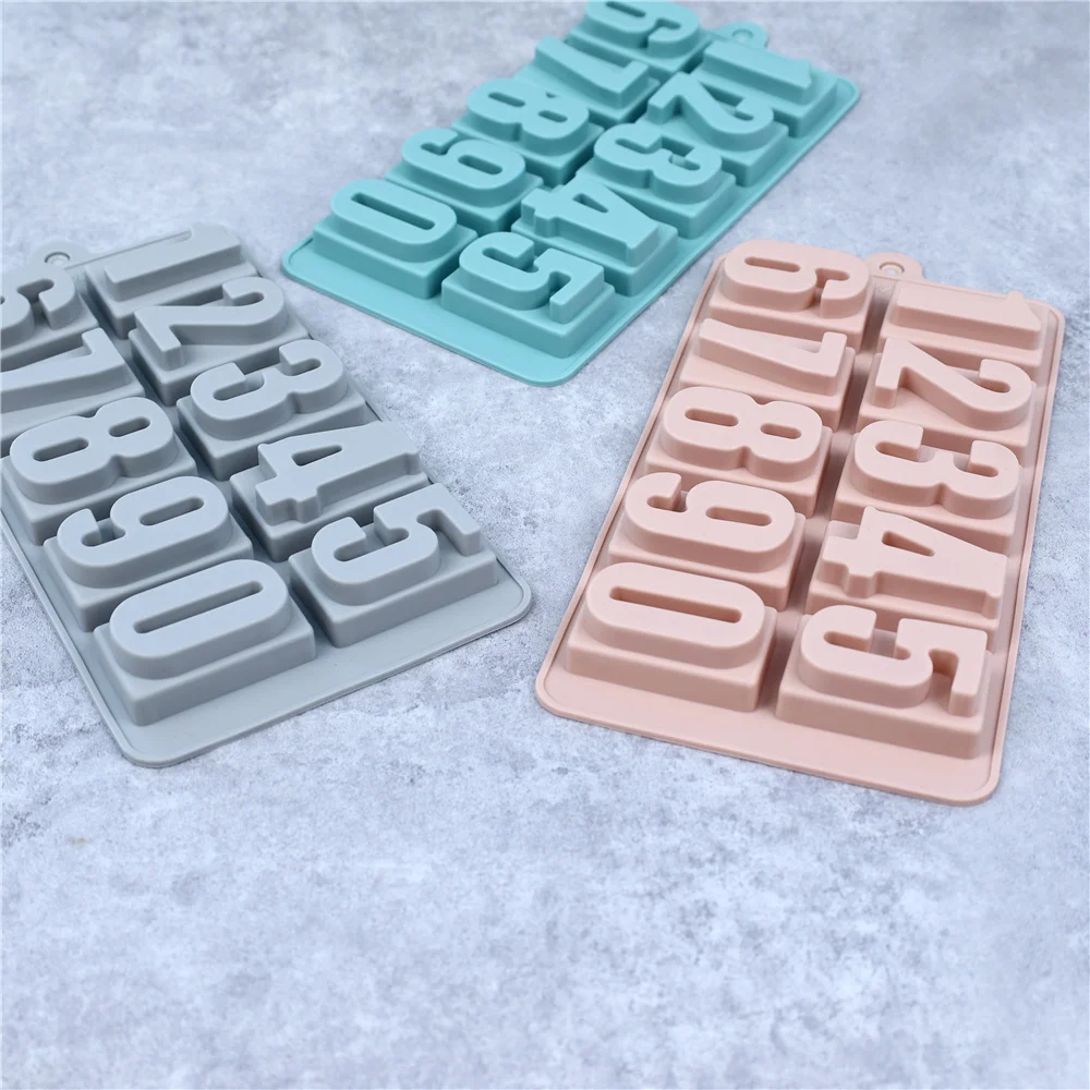 Figure Cake Molds Silicone Fondant Mold Icing Cookie Cutter Number Cake Mould Baking Decorating Tools Crafts Mold